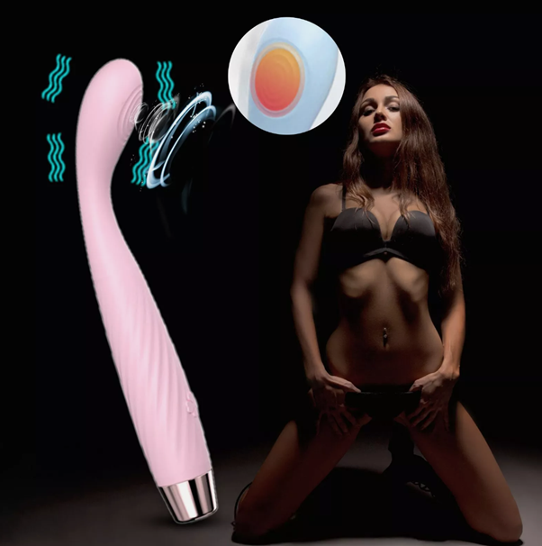 Slim & Flexible G-Spot Orgasm Massage Vibrator + Heating