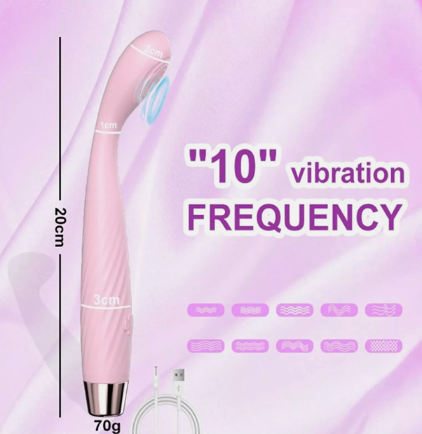Slim & Flexible G-Spot Orgasm Massage Vibrator + Heating