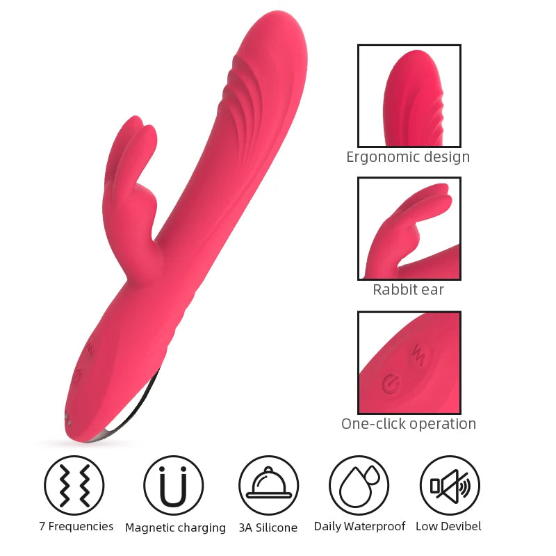 Rabbit Vibrator with Dual Motors for Greater Stimulation
