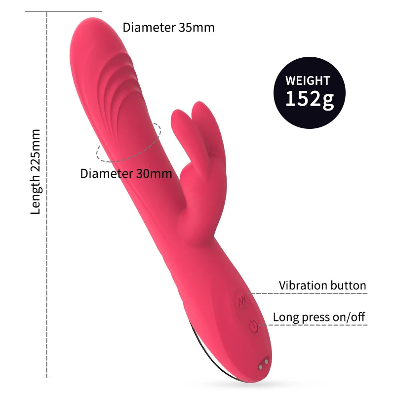 Rabbit Vibrator with Dual Motors for Greater Stimulation