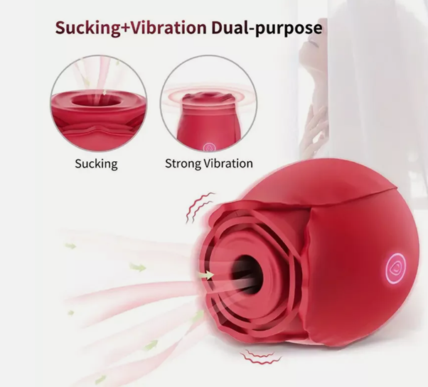 Blossom Rose Clit Sucker & G-Spot Massager