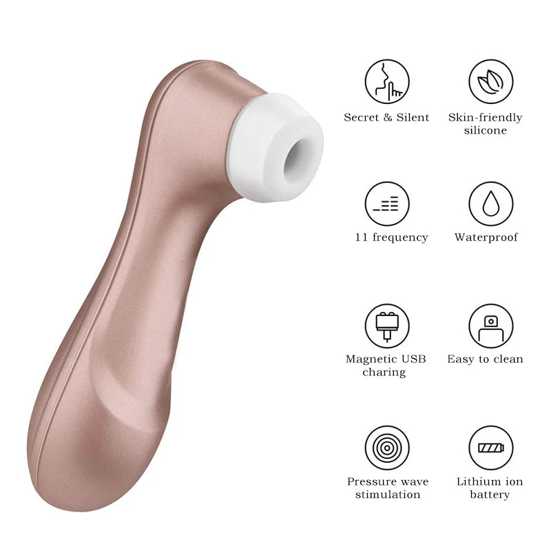 Satisfyer Pro 2 – Rose Gold Clitoral Suction Stimulating Vibrator